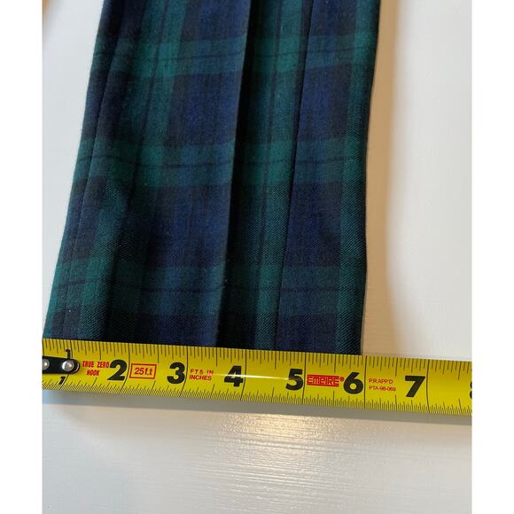 J. Crew Maddie Blackwatch Tartan Plaid Pants Wool Blend Sz 0 Preppy Academia - Picture 11 of 13